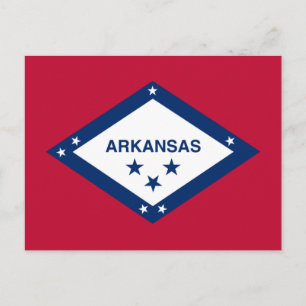 State Flag of Arkansas Postcard
