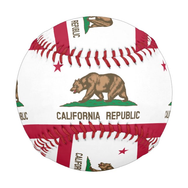State Flag of California Baseball (Back)