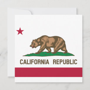 State Flag of California Card