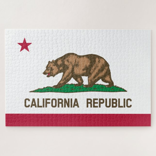 State Flag of California Jigsaw Puzzle (Horizontal)