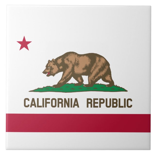 State Flag of California Tile (Front)