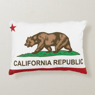 State Flag of California, USA Accent Pillow