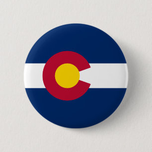 State Flag of Colorado 2 Inch Round Button