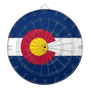 State Flag of Colorado Dartboard