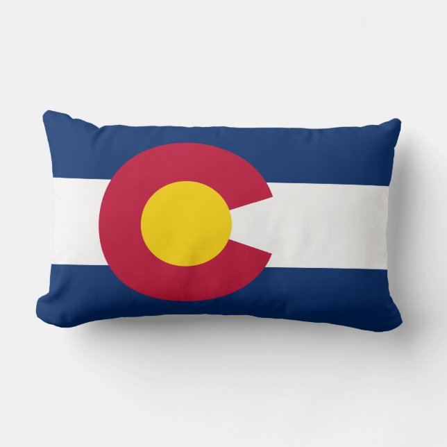 State Flag of Colorado Lumbar Pillow (Front)