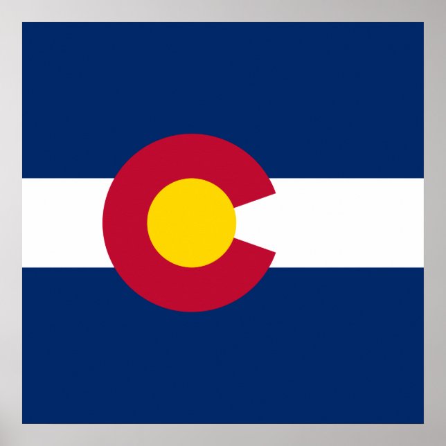 State Flag of Colorado Poster (Front)