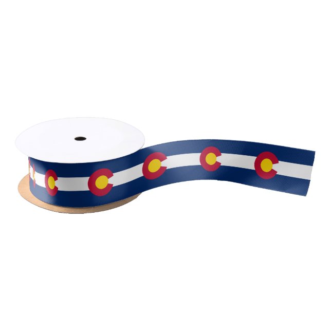 State Flag of Colorado Satin Ribbon (Spool)