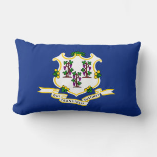 State Flag of Connecticut Lumbar Pillow