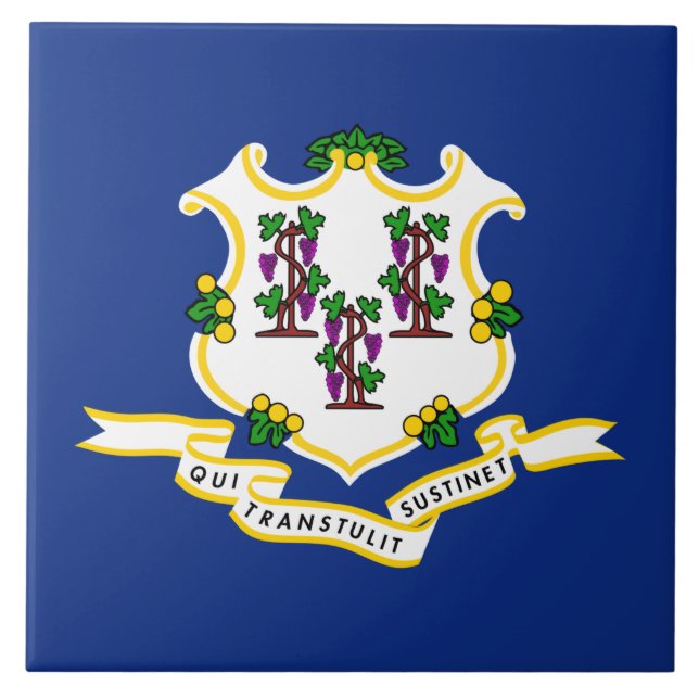 State Flag of Connecticut Tile (Front)