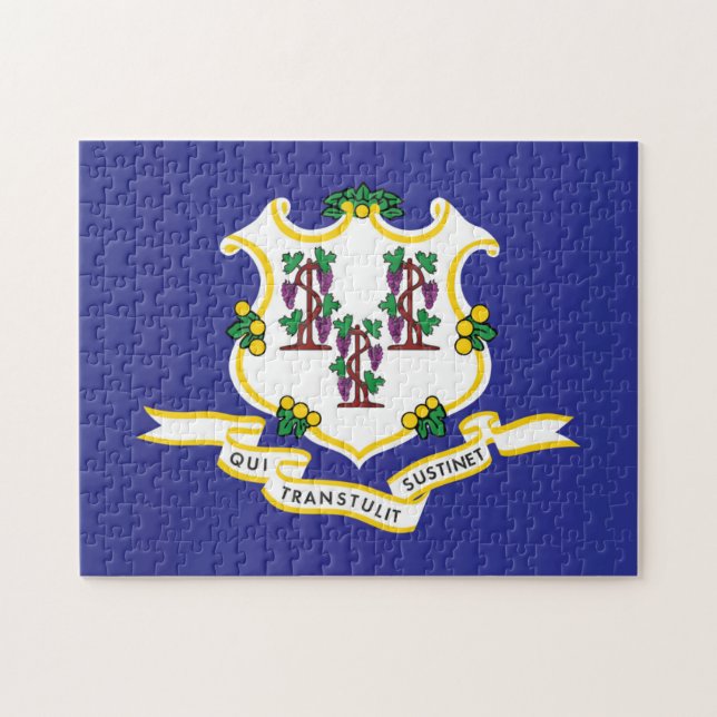 State Flag of Connecticut, USA Jigsaw Puzzle (Horizontal)