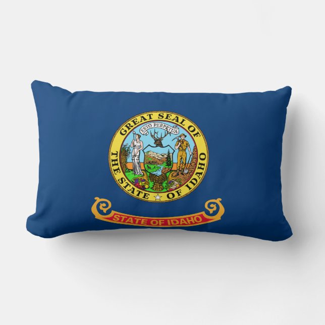 State Flag of Idaho Lumbar Pillow (Front)
