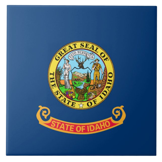 State Flag of Idaho Tile (Front)