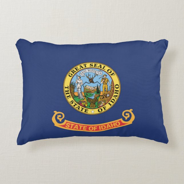 State Flag of Idaho, USA Accent Pillow (Front)