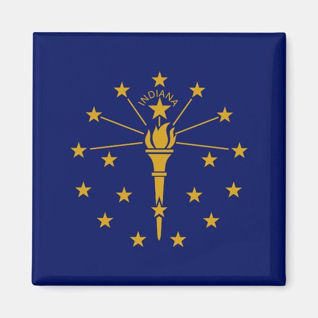 State Flag of Indiana Magnet (Front)