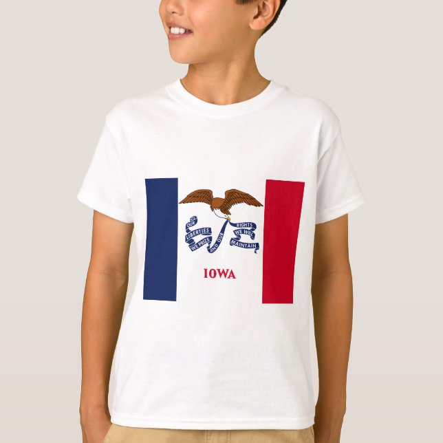 State Flag of Iowa T-Shirt (Front)