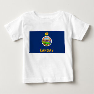 State Flag of Kansas Baby T-Shirt