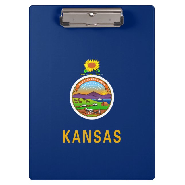 State Flag of Kansas Clipboard (Front)