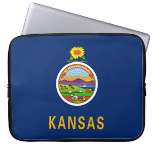 State Flag of Kansas Laptop Sleeve