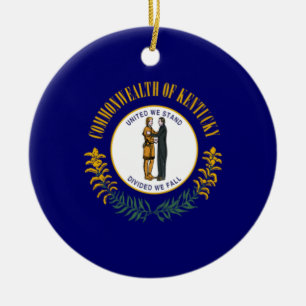 State Flag of Kentucky Ceramic Ornament