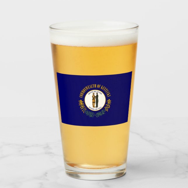 State Flag of Kentucky Glass (Front Filled)