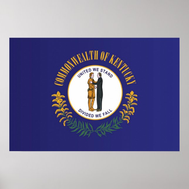 State Flag of Kentucky, USA Poster (Front)