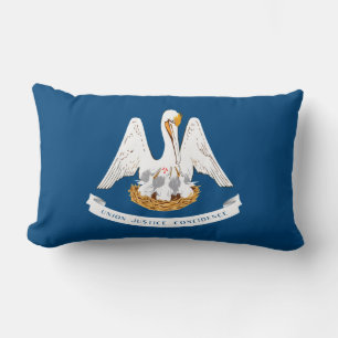 State Flag of Louisiana Lumbar Pillow
