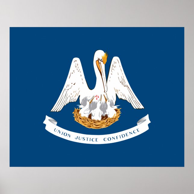 State Flag of Louisiana Poster (Front)