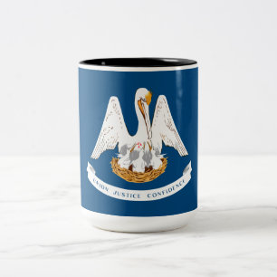 State Flag of Louisiana Two-Tone Coffee Mug