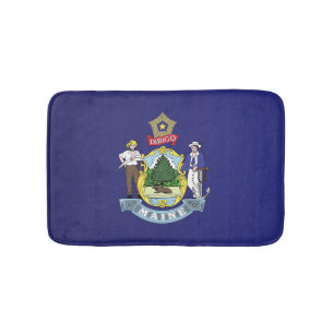 State Flag of Maine, USA Bath Mat