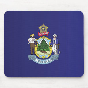 State Flag of Maine, USA Mouse Pad