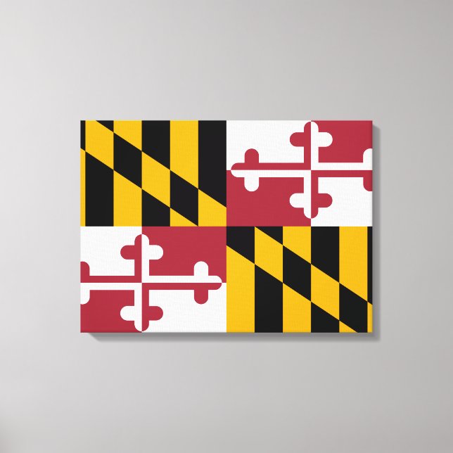 State Flag of Maryland Canvas Print (Front)
