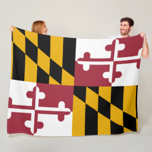 State Flag of Maryland Fleece Blanket