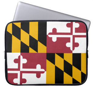 State Flag of Maryland Laptop Sleeve