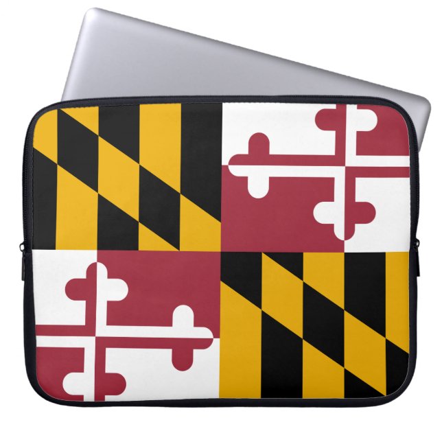 State Flag of Maryland Laptop Sleeve (Front)