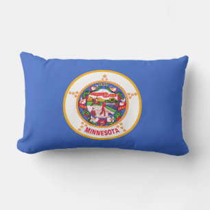 State Flag of Minnesota Lumbar Pillow