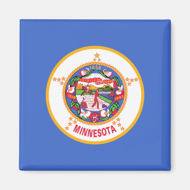 State Flag of Minnesota Magnet (Front)