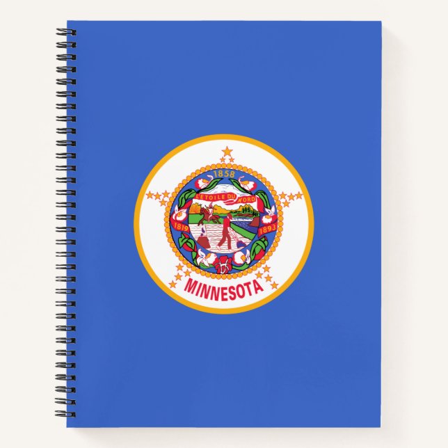 State Flag of Minnesota Notebook (Front)