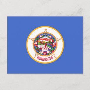 State Flag of Minnesota Postcard