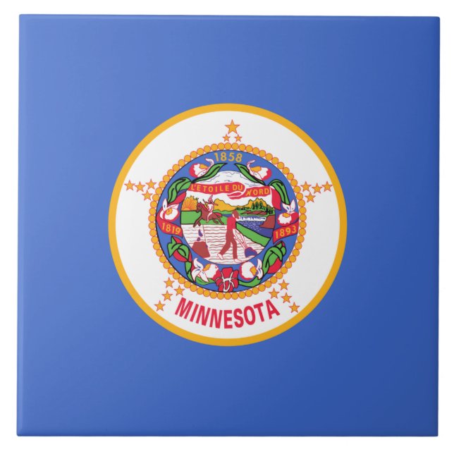 State Flag of Minnesota Tile (Front)