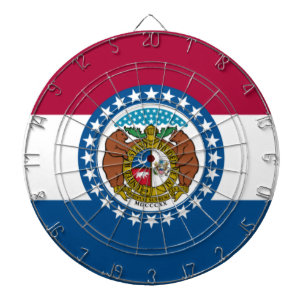 State Flag of Missouri Dartboard