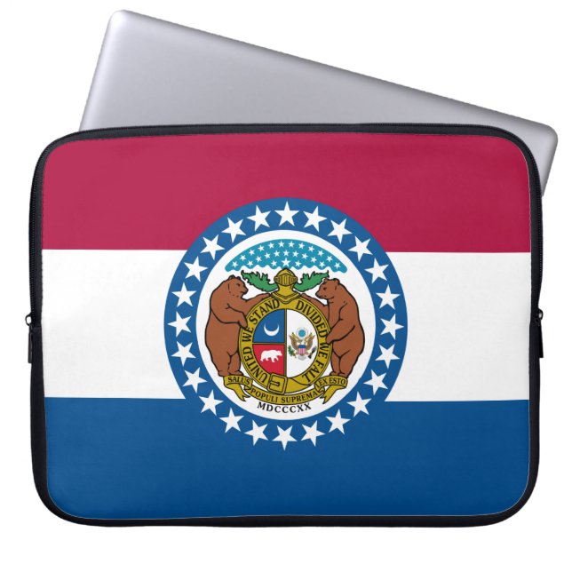 State Flag of Missouri Laptop Sleeve (Front)