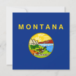 State Flag of Montana Card