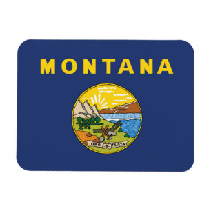 State Flag of Montana, USA Magnet