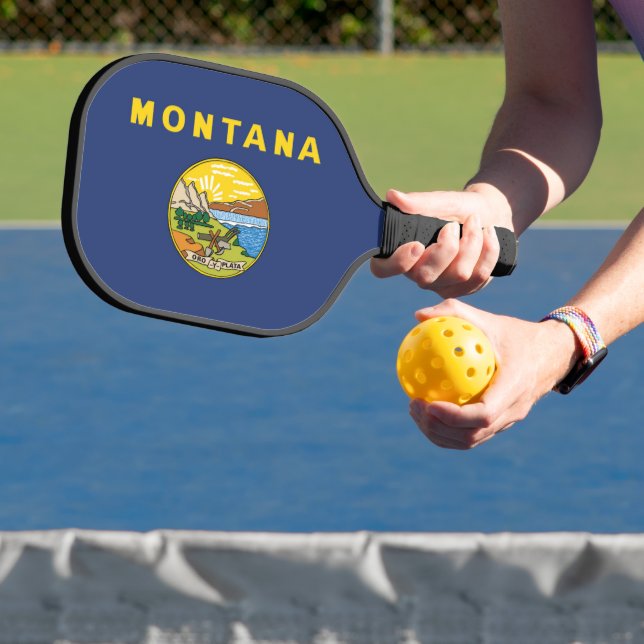 State Flag of Montana, USA Pickleball Paddle (Insitu)
