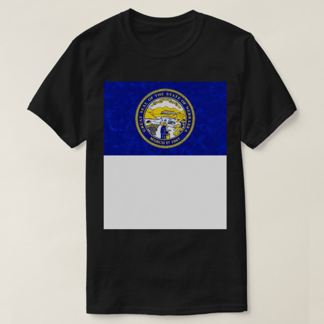 State flag of Nebraska T-Shirt (Design Front)
