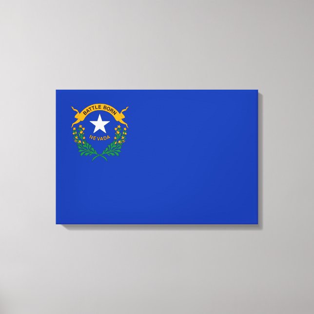 State Flag of Nevada Canvas Print (Front)