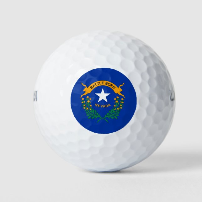 State Flag of Nevada Golf Balls (Front)