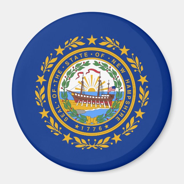 State Flag of New Hampshire Magnet (Front)