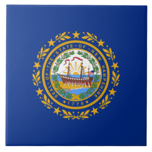 State Flag of New Hampshire Tile