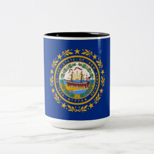 State Flag of New Hampshire Two-Tone Coffee Mug
